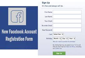 Sign up New Free Facebook Account