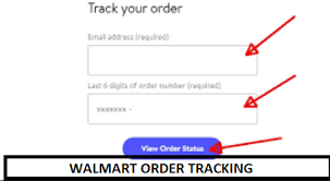 Walmart Order Tracking Information